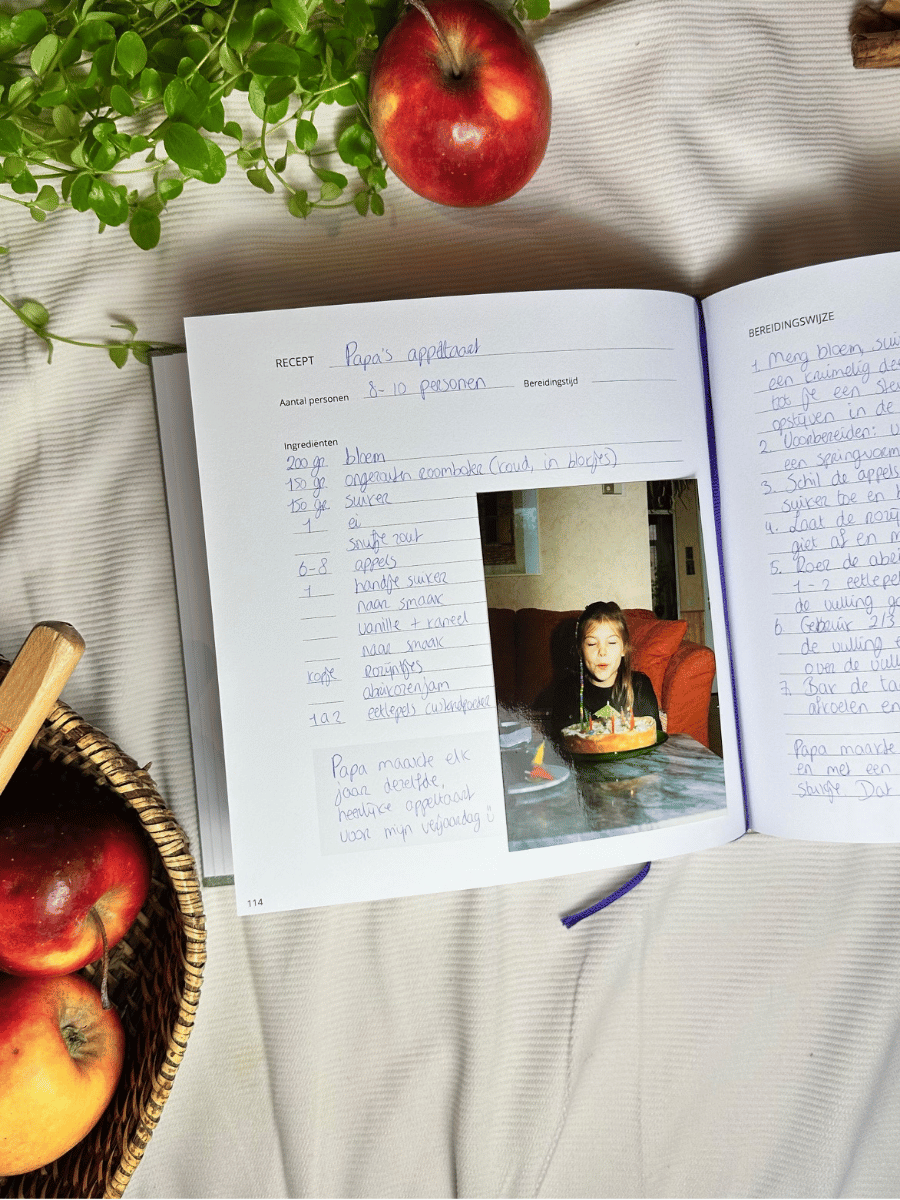 Bewaar recepten van je moeder, opa en je eigen gezin in één boek