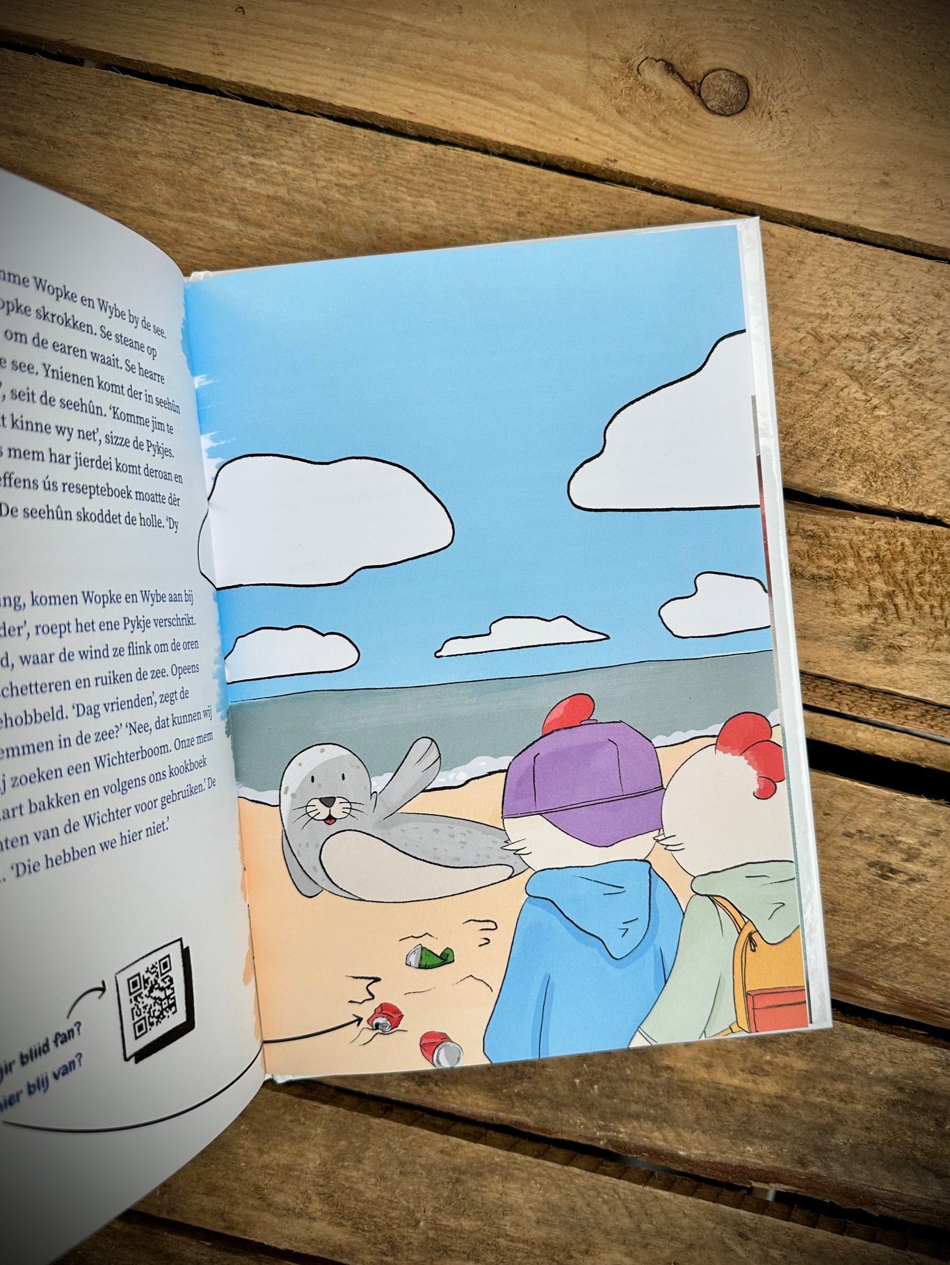 Interactief kinderboek De Wâldpykjes en harren syktocht nei de Wichter