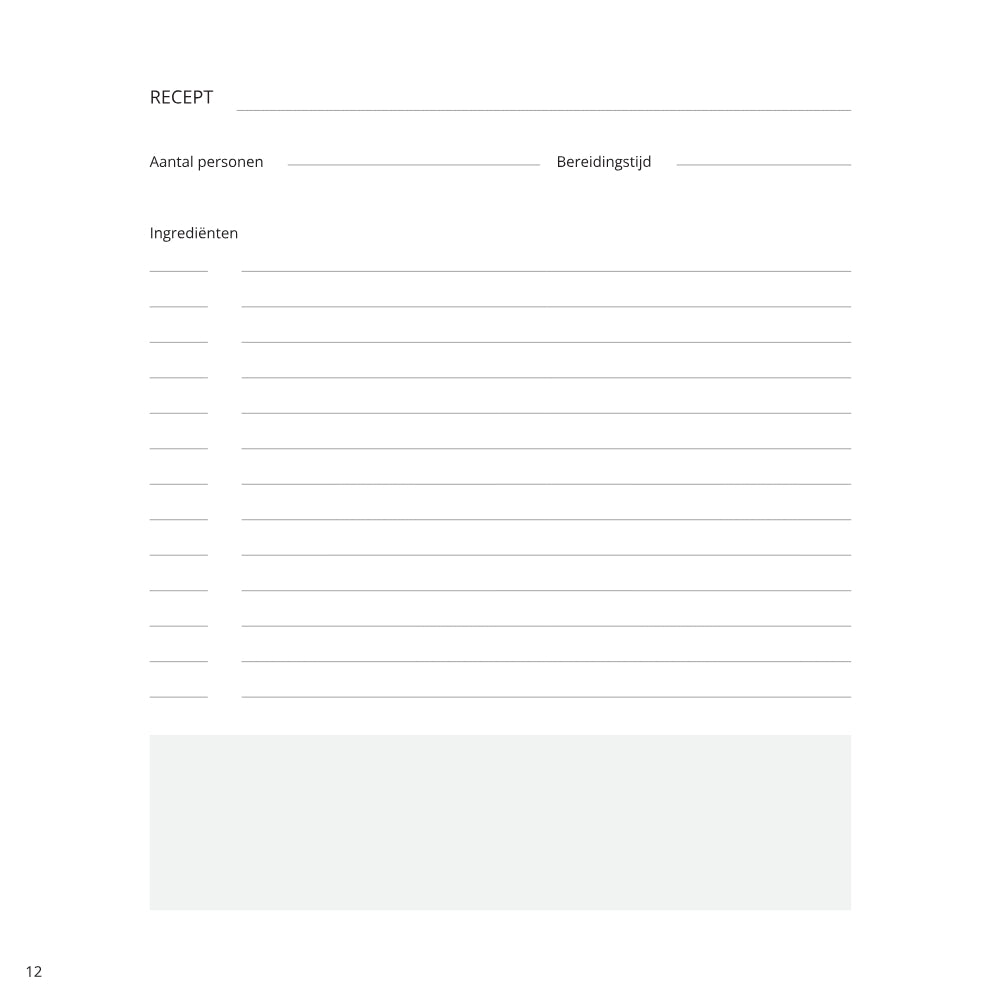 Bewaar recepten van je moeder, opa en je eigen gezin in één boek